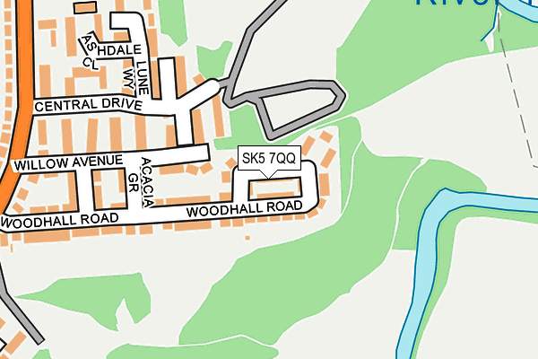 SK5 7QQ map - OS OpenMap – Local (Ordnance Survey)