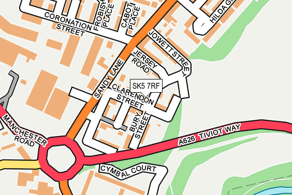 SK5 7RF map - OS OpenMap – Local (Ordnance Survey)