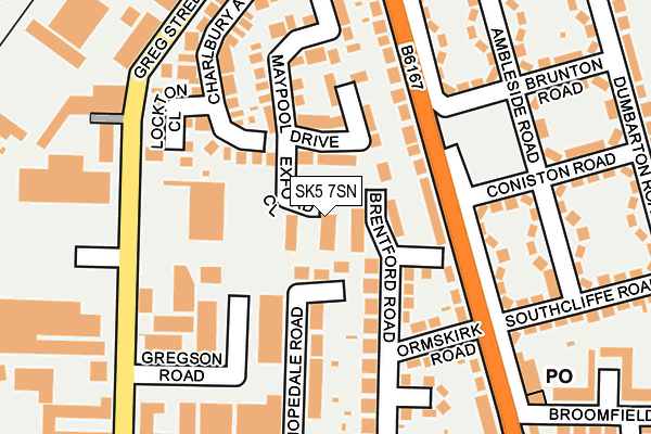 SK5 7SN map - OS OpenMap – Local (Ordnance Survey)