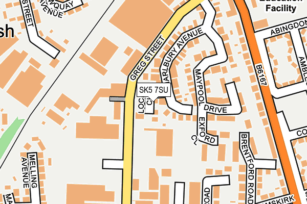 SK5 7SU map - OS OpenMap – Local (Ordnance Survey)