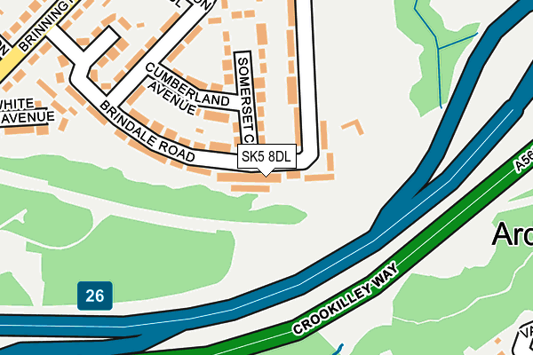 SK5 8DL map - OS OpenMap – Local (Ordnance Survey)