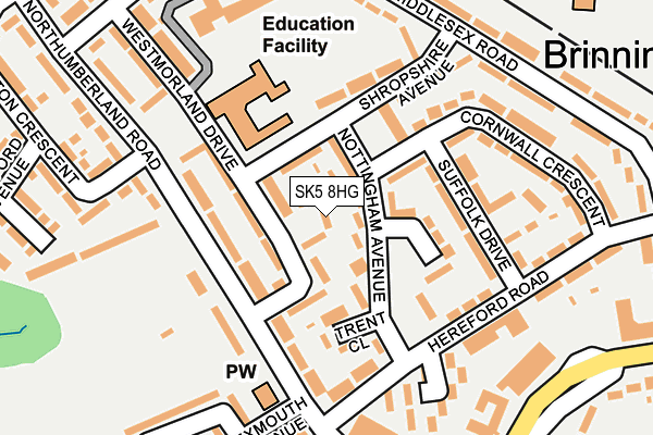 SK5 8HG map - OS OpenMap – Local (Ordnance Survey)
