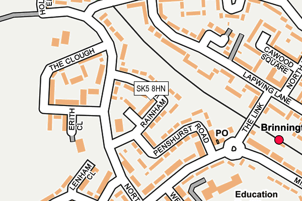 SK5 8HN map - OS OpenMap – Local (Ordnance Survey)