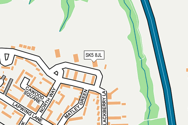 SK5 8JL map - OS OpenMap – Local (Ordnance Survey)