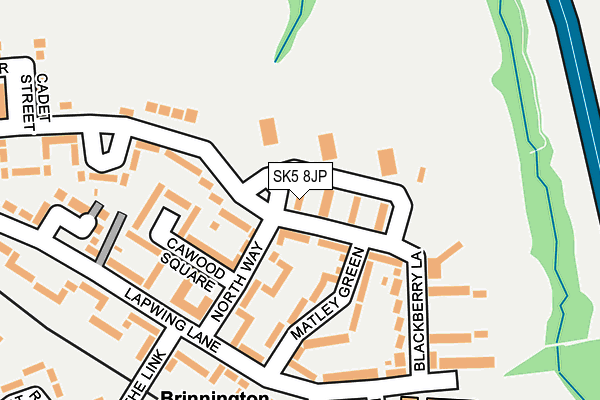 SK5 8JP map - OS OpenMap – Local (Ordnance Survey)