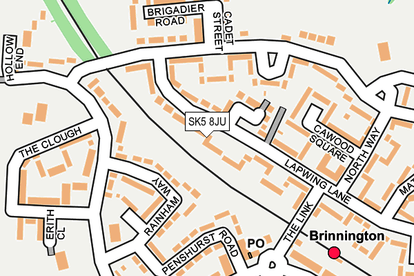 SK5 8JU map - OS OpenMap – Local (Ordnance Survey)