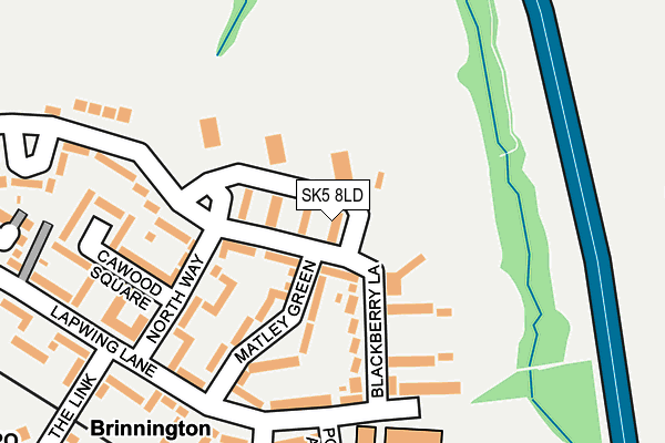 SK5 8LD map - OS OpenMap – Local (Ordnance Survey)