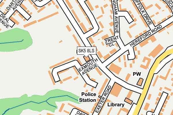 SK5 8LS map - OS OpenMap – Local (Ordnance Survey)