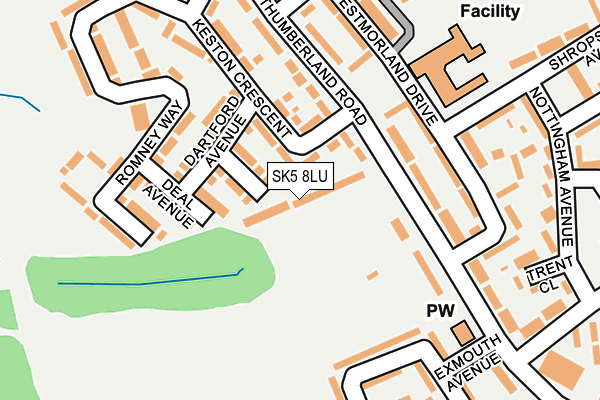 SK5 8LU map - OS OpenMap – Local (Ordnance Survey)