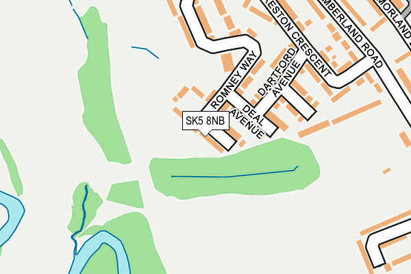 SK5 8NB map - OS OpenMap – Local (Ordnance Survey)