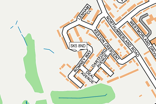SK5 8ND map - OS OpenMap – Local (Ordnance Survey)
