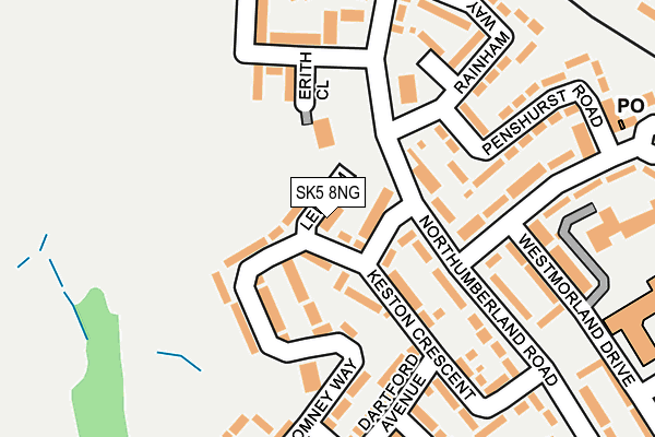 SK5 8NG map - OS OpenMap – Local (Ordnance Survey)