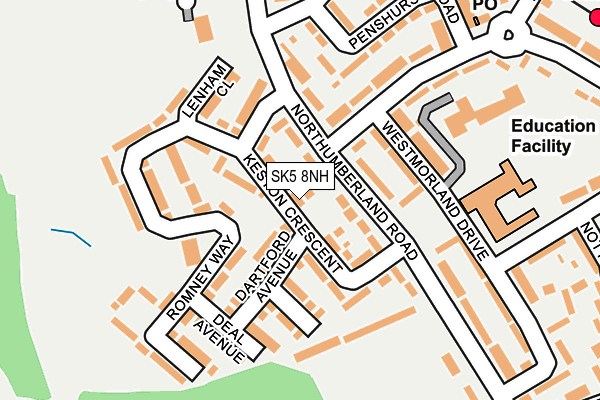SK5 8NH map - OS OpenMap – Local (Ordnance Survey)