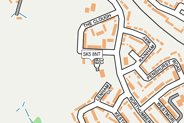SK5 8NT map - OS OpenMap – Local (Ordnance Survey)