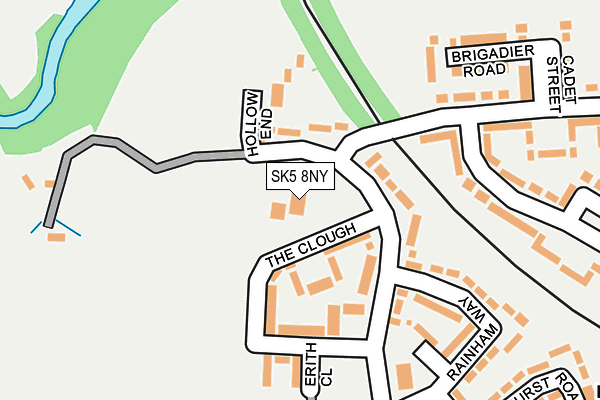 SK5 8NY map - OS OpenMap – Local (Ordnance Survey)