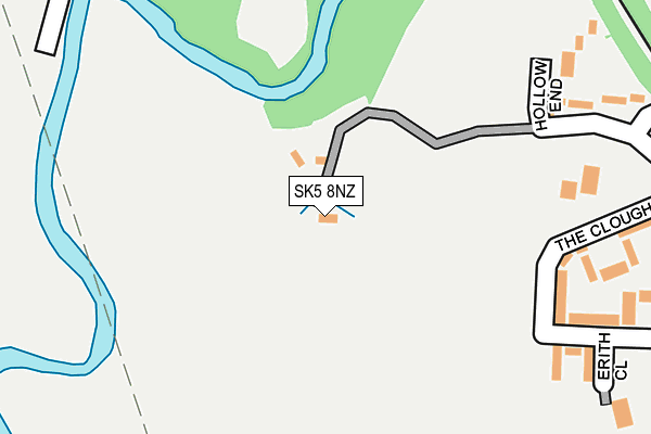 SK5 8NZ map - OS OpenMap – Local (Ordnance Survey)