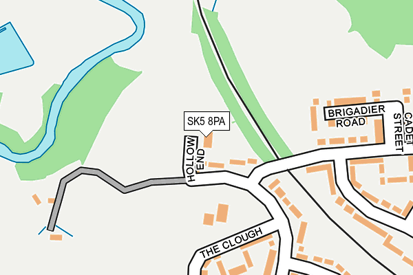 SK5 8PA map - OS OpenMap – Local (Ordnance Survey)