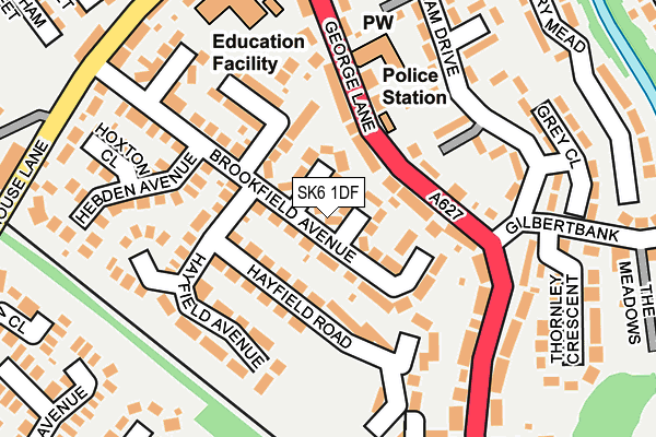 Map of OLIVER COOK LTD at local scale