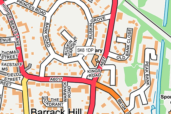 SK6 1DP map - OS OpenMap – Local (Ordnance Survey)