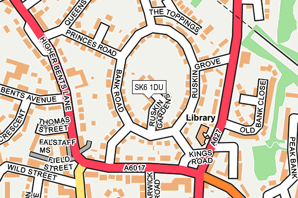 SK6 1DU map - OS OpenMap – Local (Ordnance Survey)
