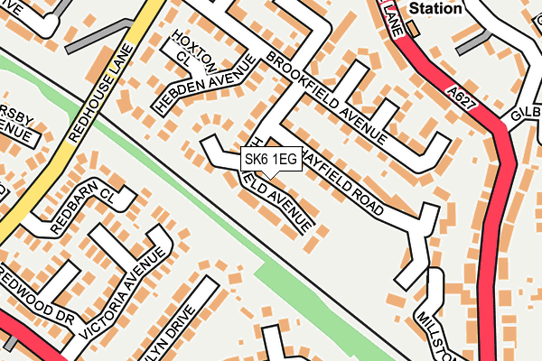 SK6 1EG map - OS OpenMap – Local (Ordnance Survey)