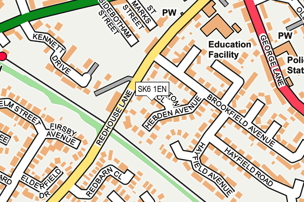 SK6 1EN map - OS OpenMap – Local (Ordnance Survey)