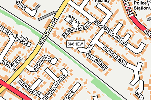 SK6 1EW map - OS OpenMap – Local (Ordnance Survey)