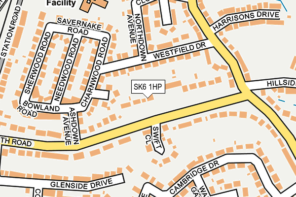 SK6 1HP map - OS OpenMap – Local (Ordnance Survey)