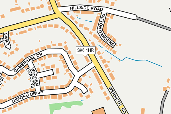 SK6 1HR map - OS OpenMap – Local (Ordnance Survey)