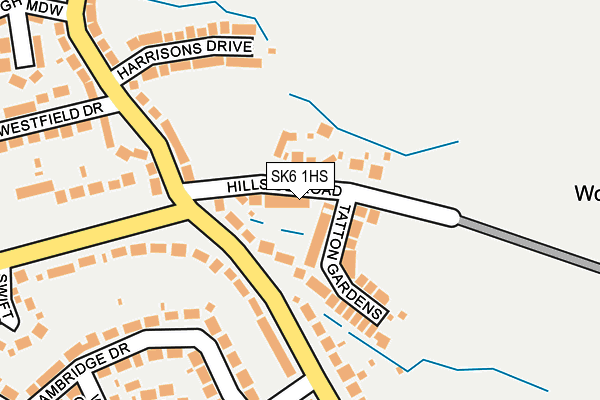 SK6 1HS map - OS OpenMap – Local (Ordnance Survey)
