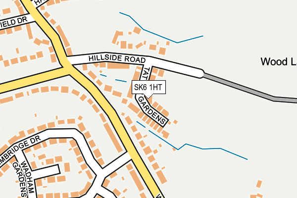 SK6 1HT map - OS OpenMap – Local (Ordnance Survey)