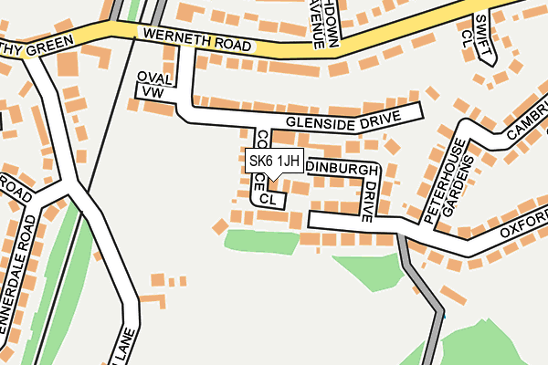 SK6 1JH map - OS OpenMap – Local (Ordnance Survey)