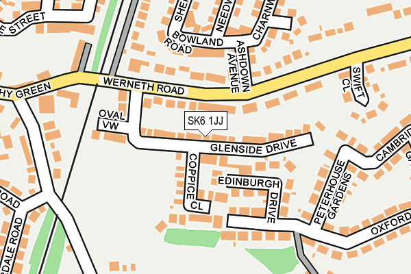 SK6 1JJ map - OS OpenMap – Local (Ordnance Survey)