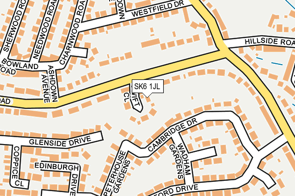 SK6 1JL map - OS OpenMap – Local (Ordnance Survey)