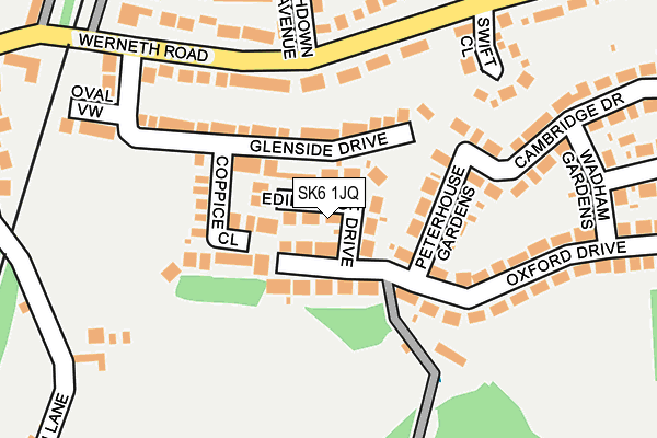 SK6 1JQ map - OS OpenMap – Local (Ordnance Survey)