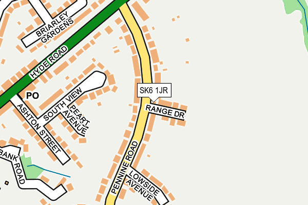 SK6 1JR map - OS OpenMap – Local (Ordnance Survey)