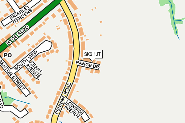 SK6 1JT map - OS OpenMap – Local (Ordnance Survey)