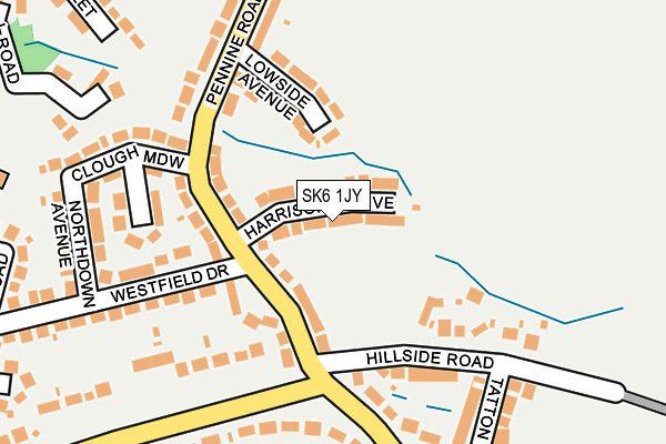 SK6 1JY map - OS OpenMap – Local (Ordnance Survey)