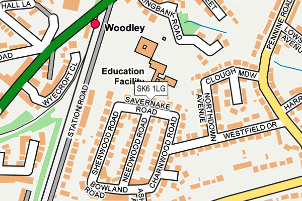 SK6 1LG map - OS OpenMap – Local (Ordnance Survey)