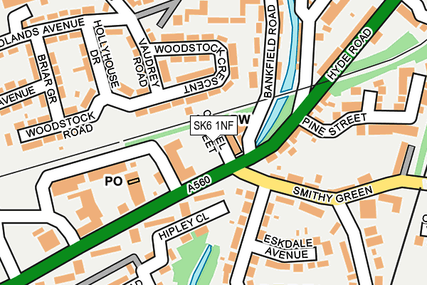 SK6 1NF map - OS OpenMap – Local (Ordnance Survey)