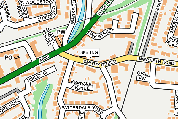 SK6 1NG map - OS OpenMap – Local (Ordnance Survey)