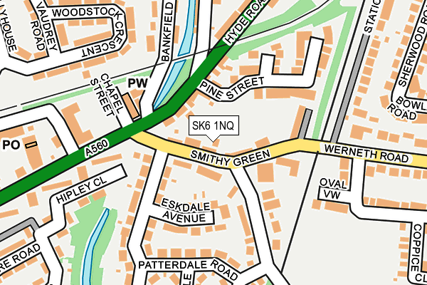 SK6 1NQ map - OS OpenMap – Local (Ordnance Survey)