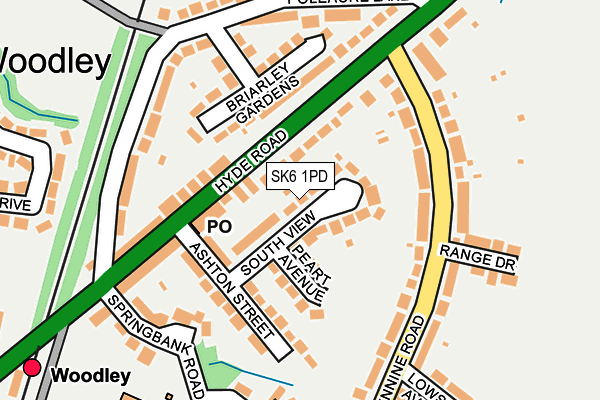 SK6 1PD map - OS OpenMap – Local (Ordnance Survey)