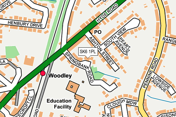 SK6 1PL map - OS OpenMap – Local (Ordnance Survey)