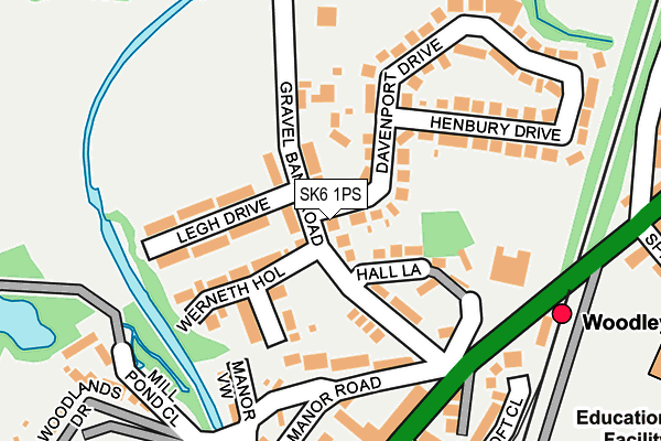 SK6 1PS map - OS OpenMap – Local (Ordnance Survey)