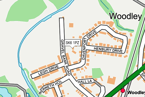 SK6 1PZ map - OS OpenMap – Local (Ordnance Survey)