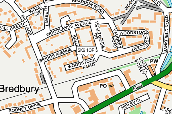 SK6 1QP map - OS OpenMap – Local (Ordnance Survey)