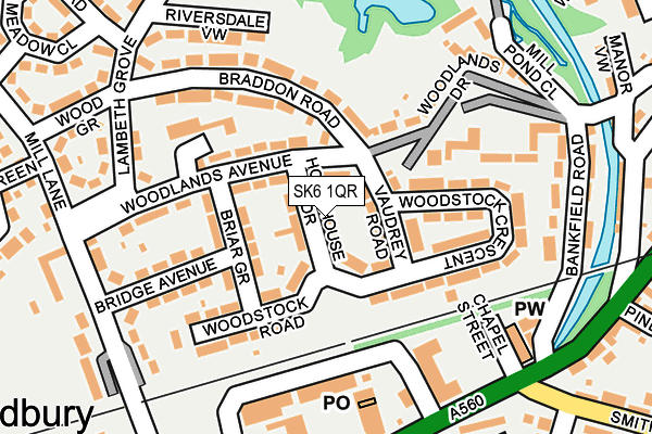 SK6 1QR map - OS OpenMap – Local (Ordnance Survey)