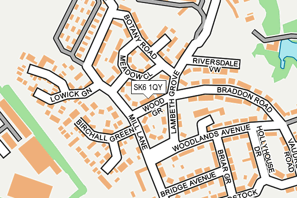 SK6 1QY map - OS OpenMap – Local (Ordnance Survey)