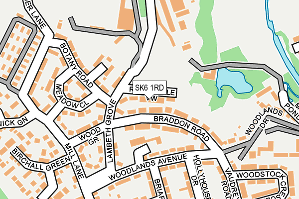 SK6 1RD map - OS OpenMap – Local (Ordnance Survey)